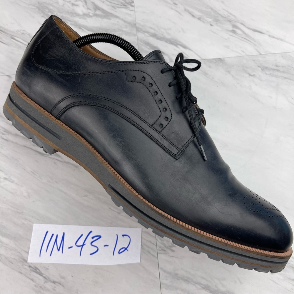 • Moral code Mens black leather | size 11 M | derby / Oxford Dress Shoes